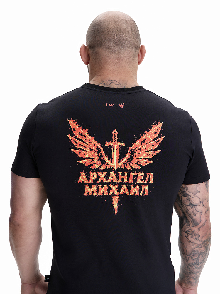 Футболка Регулярная Архангел Михаил x RW Огонь