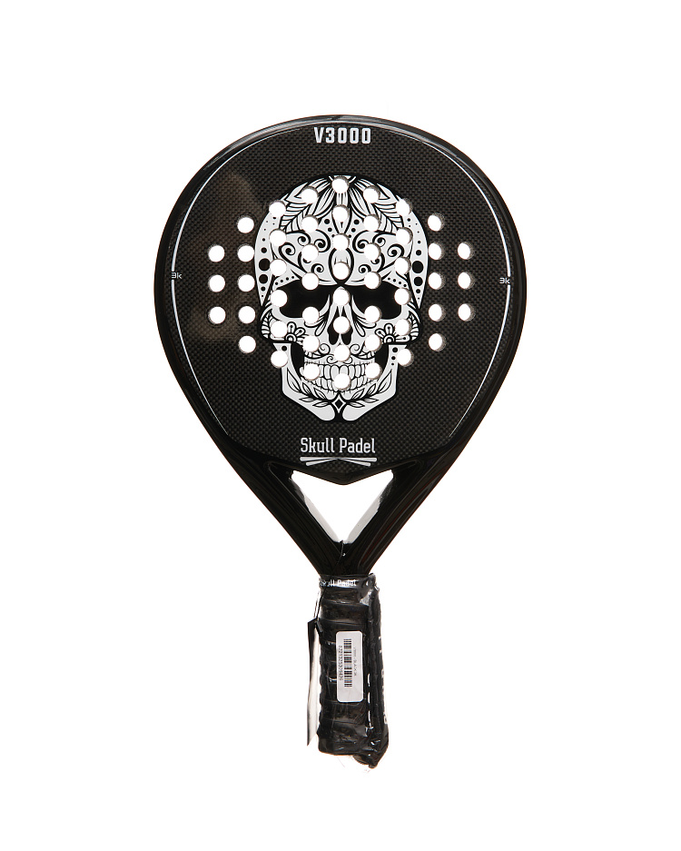 Ракетка Skull Padel V3000 - Black 3K