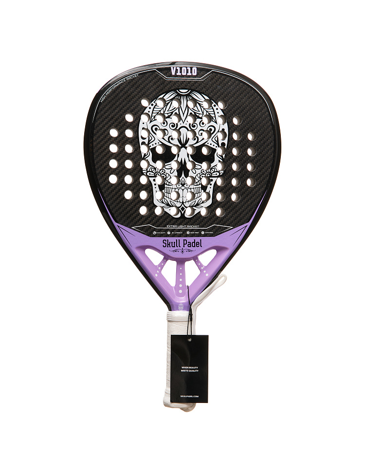 Ракетка Skull Padel V1010 - Purple 3K